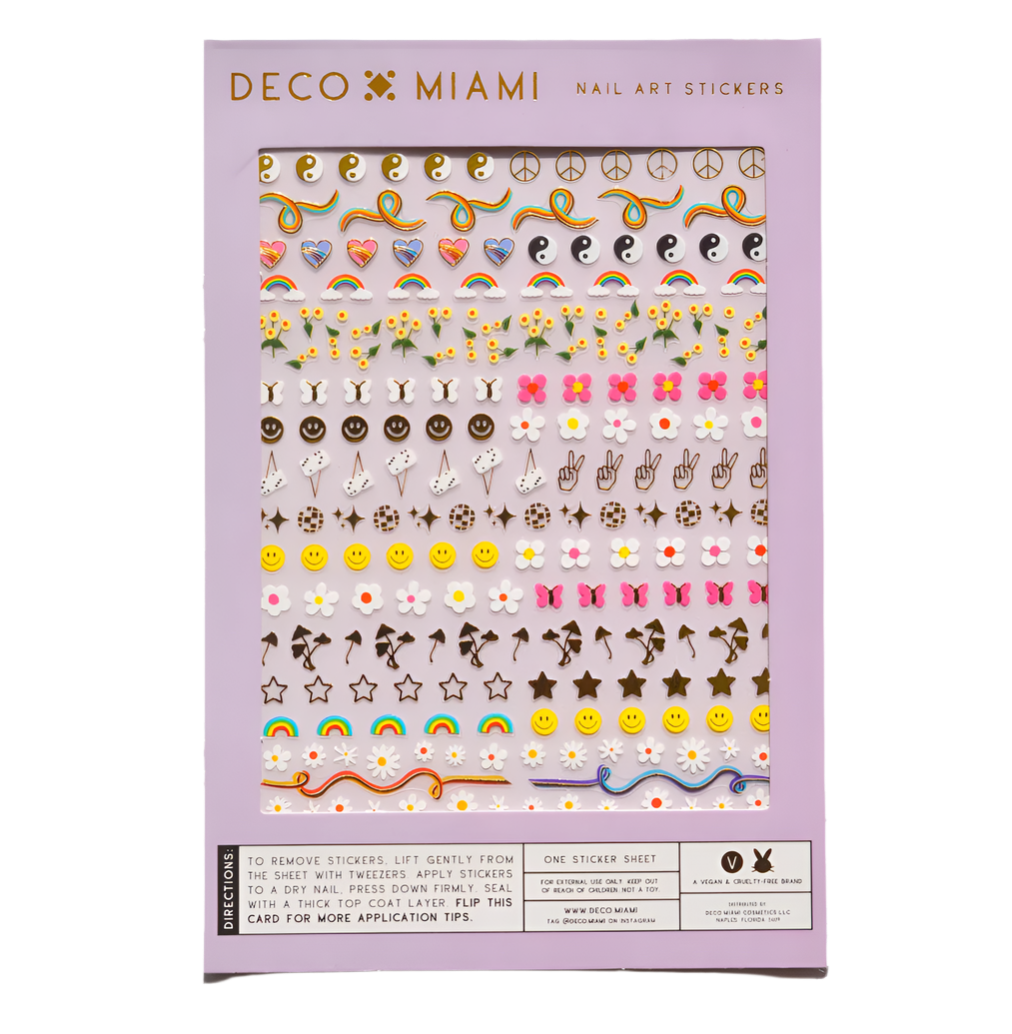 'Stay Groovy' Nail Art Stickers