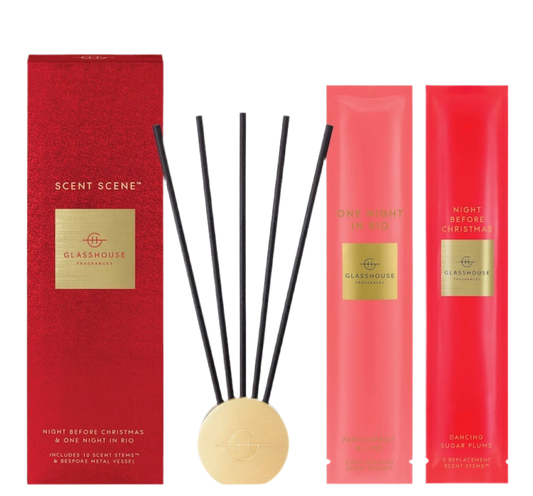 Scent Scene Duo Refillable Diffuser - Night Before Christmas & One Night in Rio