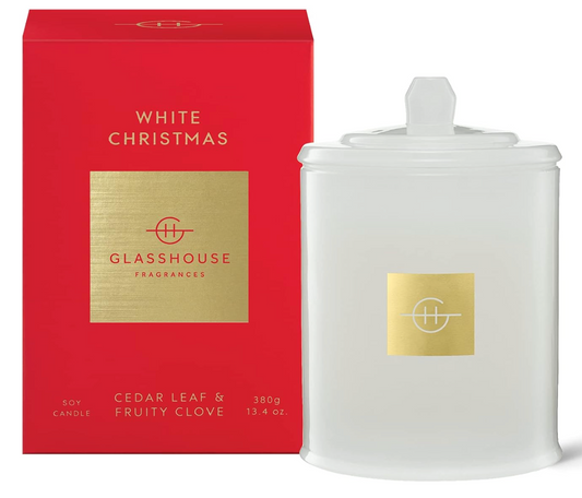 White Christmas Candle