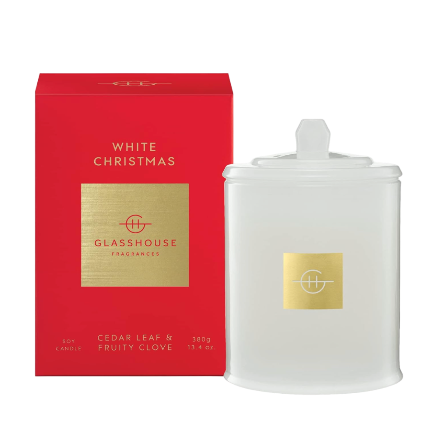 White Christmas Candle