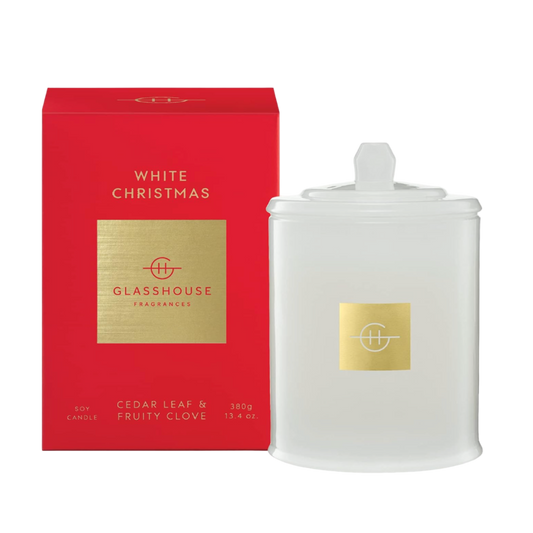 White Christmas Candle